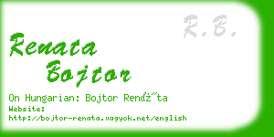 renata bojtor business card
